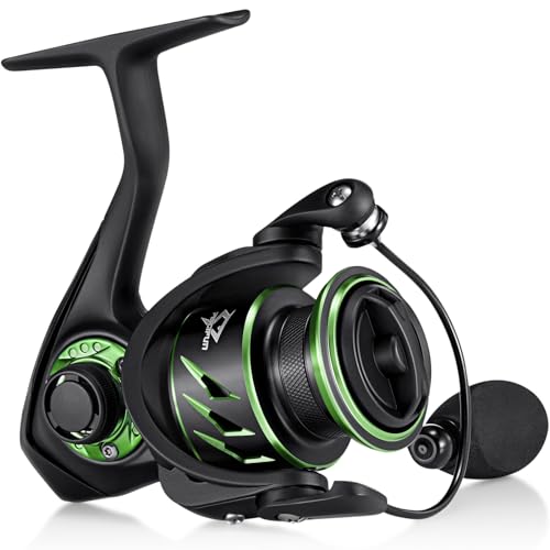 Green Piscifun Viper X Spinning Reel 500 Size, 33lb Max Drag, 10+1 Bearings