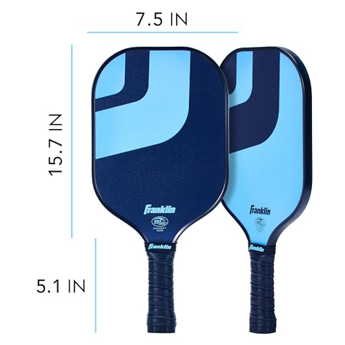Franklin Sports Dagger Fiberglass Pickleball Paddle Set with 4 Official USAPA Balls