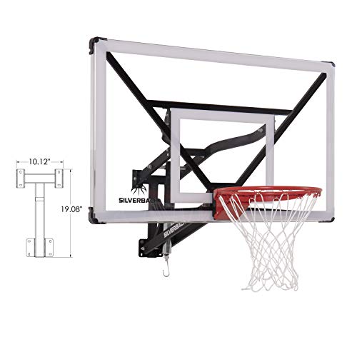 Silverback NXT 54" Wall-Mounted Basketball Hoop - Indoor/Outdoor, Blue-Black