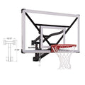 Silverback NXT 54" Wall-Mounted Basketball Hoop - Indoor/Outdoor, Blue-Black