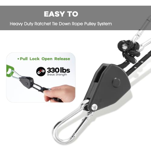 Heavy Duty Boat Cover Support Poles 2 Pack - Adjustable Aluminum Marine Tarp Support System with Mushroom Caps & Ratchet Ropes