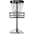 Mini Disc Golf Basket with 24 Chains - Portable Indoor & Outdoor Target, 26.5 Inch Tall