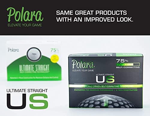 Polara Self-Correcting Golf Balls - High-Performance Anti-Slice Design for Maximum Distance | Soft Feel & Dimple Technology