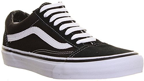Unisex Vans Old Skool Sneakers - Black & White, Men's 9.5 / Women's 11