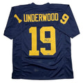 Men's College Football Jersey with Facsimile Autograph - Bryce Underwood Michigan XL