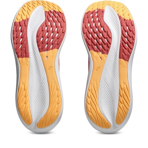 ASICS Women's Glideride Max Road Running Shoes - Dark Pink Clay/Orange Glow, Size 10