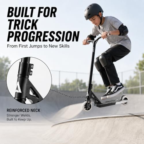 Probee Pro Stunt Kids Scooter Gray - Adjustable Height & Responsive Ride