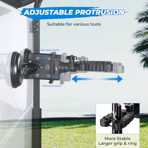 KEMIMOTO Tractor Glass Windshield Tool Holder with Suction Cup, Adjustable Angle