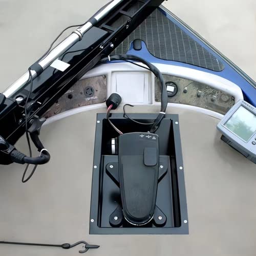 Trolling Motor Tray for Minn Kota & Motor Guide Foot Pedal - Aluminum