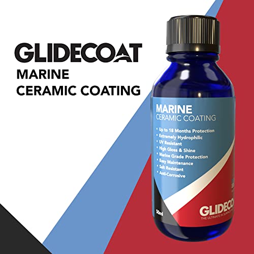 Marine Ceramic Coating 1.69 Fl Oz - UV Protection, Gloss & Hydrophobic Surface