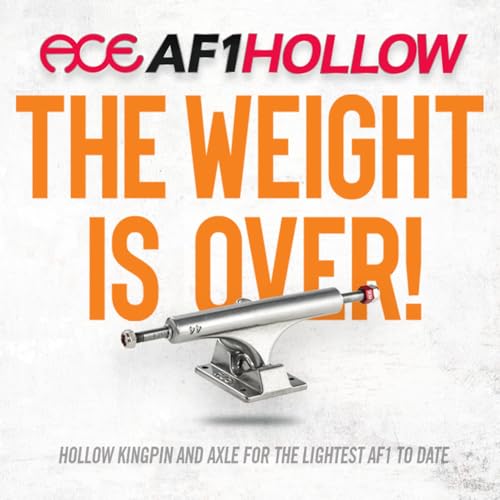 ACE AF1 Hollow Polished Skateboard Trucks 7.75 inch Low for Street & Park