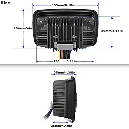 GUZARE Waterproof Marine Bluetooth Radio for Boats, Golf Carts, ATV, UTV, Hot Tubs