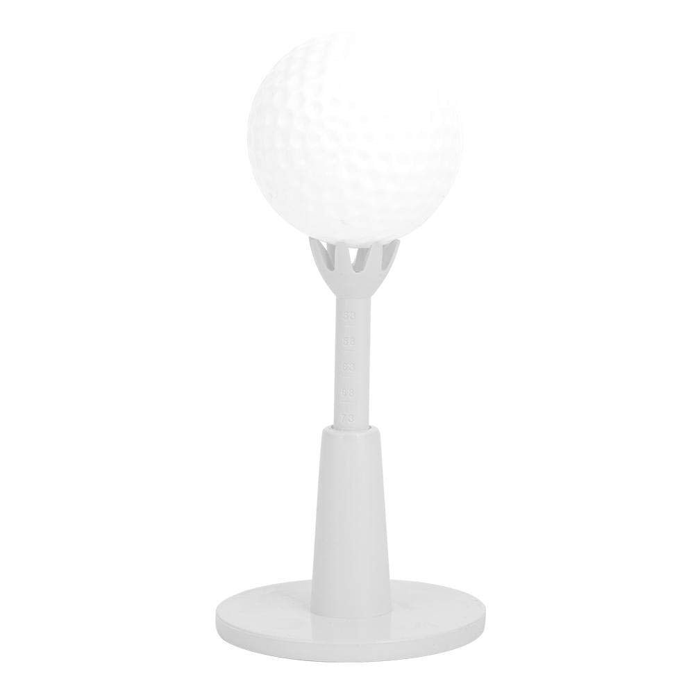 Tbest Rubber Tees for Range Mats 3",CAITON Tee Adjustable Tee Holder Training Driving Long Tea Tee for Lover White (Pack of 2)