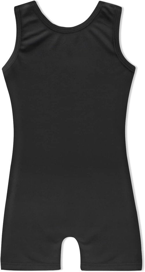 HOZIY Gymnastics Leotards - Sparkle Unicorn & Leopard Biketard for Girls | Comfortable Shorts Included