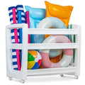 Coast Modern Pool Organizer with Wheels – Large Waterproof Storage Rack for Pool Toys & Accessories
