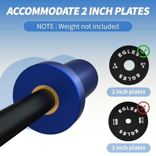 Mini Kid & Beginner Weightlifting Barbell - 4ft Blue Sleeve Black Bar, 5.5LB