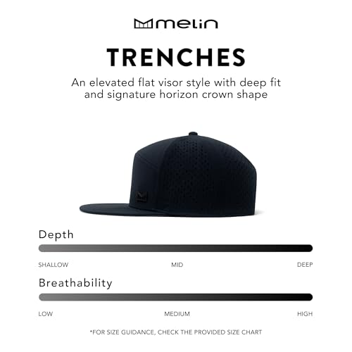 Men's Performance Snapback Hat - Hydrophobic Water-Resistant, Snow Camo X-Large