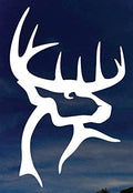 6-Inch Car Vinyl Decal Sticker Fishing Hunting White