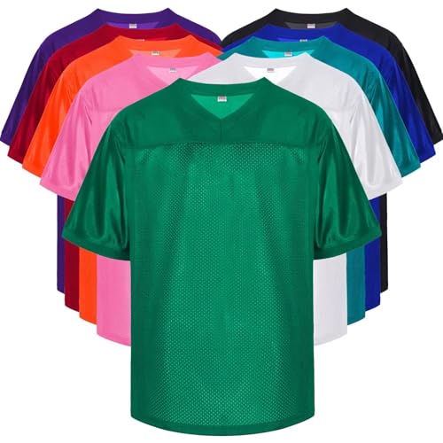Unisex Green Medium Mesh Football Jersey Retro Active Dry-Fit Sports Tee