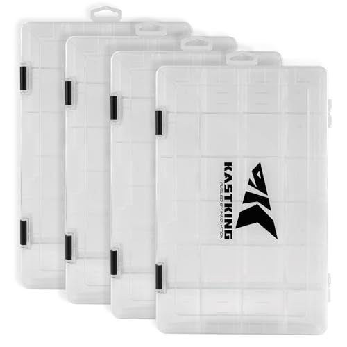 KastKing Karryall Saltwater & Freshwater Tackle Bag with Box - Large Khaki, 4x3700 Trays