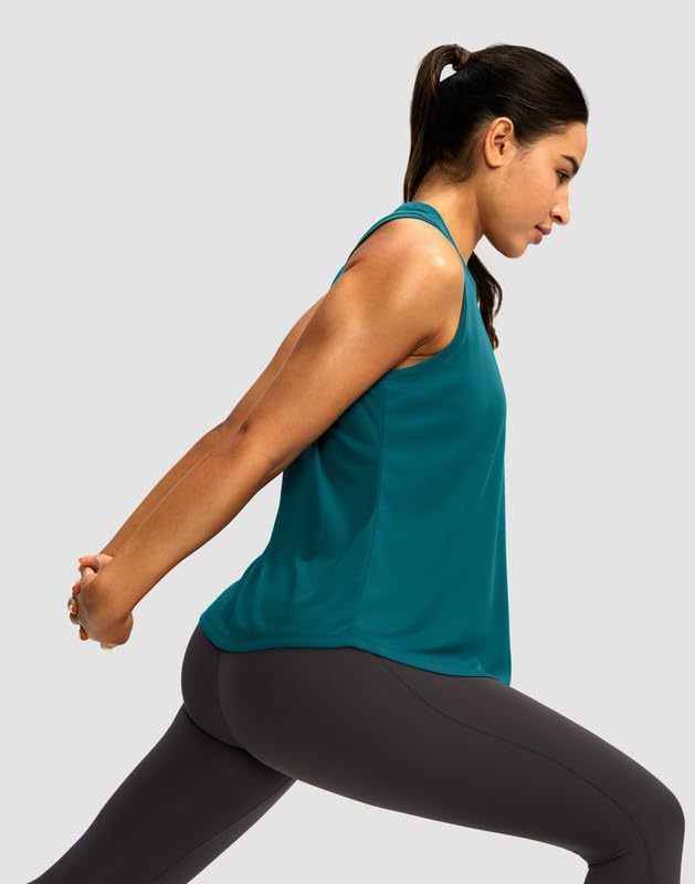 Skiennix Women's Athletic Tank Tops - Racerback Sleeveless Workout Shirts for Yoga & Gym