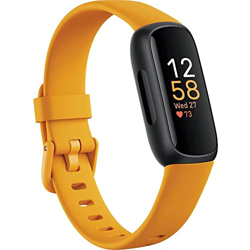 Fitbit Inspire 3 Fitness Tracker with Stress & Sleep Monitoring - Morning Glow/Black