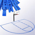 Large Reusable Basketball Court Marking Kit with Stencils & Accessories