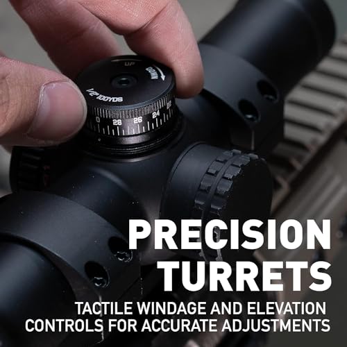 Monstrum Banshee 1-6x24 LPVO Rifle Scope with BDC B1 Reticle & Offset Mount - Black