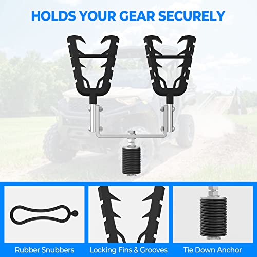 UTV Tool Rack for 1-7/16 Inch Tie-Down Holes Cargo Bed Mounting