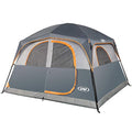 UNP Gray 6-Person Waterproof Family Camping Tent with Rainfly, Easy Setup