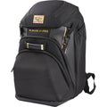 Black Baseball Equipment Backpack with Glove & Bat Storage - Gold Collection