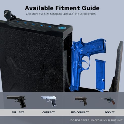 XDeer S12 Pro Biometric Gun Safe with App Control, Quick Access & Auto-Eject Drawer