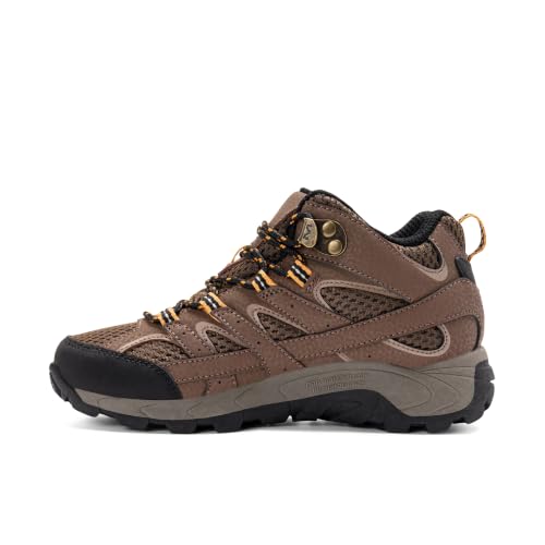 Kids Waterproof Hiking Boots - Merrell Moab 2 Mid WTRPF 5 Big Kid Earth