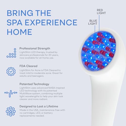 LightStim LED Acne Treatment Device with Red & Blue Light Therapy
