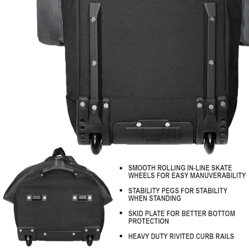 Golf Travel Bag Cover with Thick Foam Padding - Black/Grey