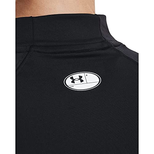 Under Armour Women's Authentics Mock Neck T-Shirt - Medium Black & White