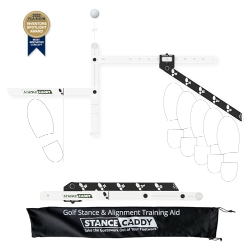 Golf Alignment and Stance Training Aid for Left & Right Handed Players - Portable Practice Tool