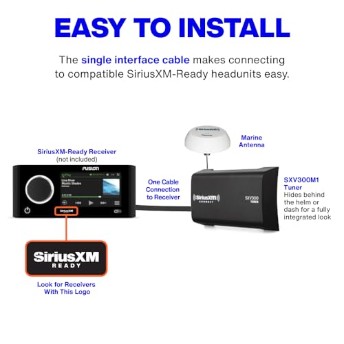 SiriusXM Marine Tuner SXV300M1 Satellite Radio Antenna for Boats