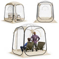 Pop Up Sports Tent with Clear Bubble Design - 50x50x67 Inches, Waterproof Outdoor Shelter
