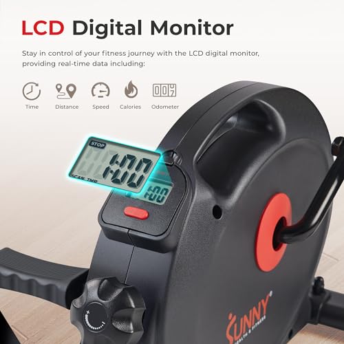 Sunny Health & Fitness Black Mini Under Desk Pedal Exerciser - Arm & Leg Bike