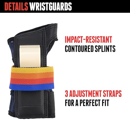 Triple Eight Saver Series 3-Pack Skate Pad Set with Large Size Variation