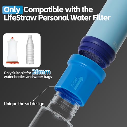Water Filter Coupling for LifeStraw - 6 Pack, Easy Drinking & Sharing