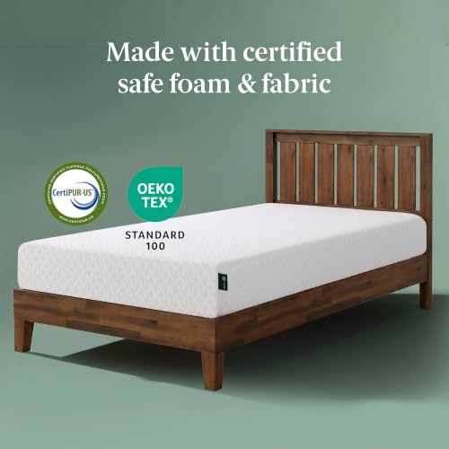 White 5 Inch Twin Cooling Gel Memory Foam Mattress - Medium Feel