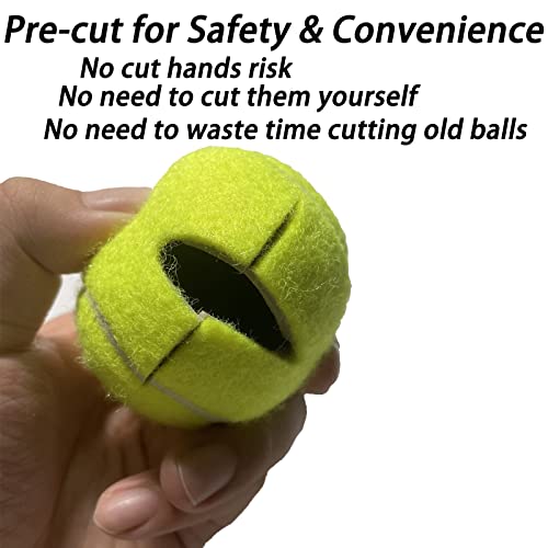 Pre-Cut Tennis Balls for Walkers - Yellow Walker Glides for Seniors