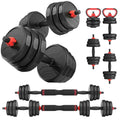 UKEEP 3-in-1 Adjustable Dumbbell Set 55LB - Versatile Home Gym Weights