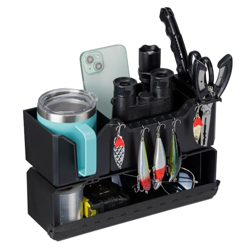 Boat Cup Holder Organizer with Flexible Groove - Marine Drink & Gear Storage