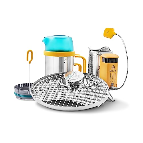 BioLite CampStove 2+ Complete Kit - Wood Burning Camping Stove with USB Charging