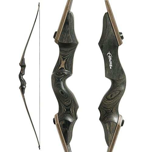 Recurve Longbow 60 Inch Takedown Bow 55Lbs for Hunting & Target Practice - Right Hand