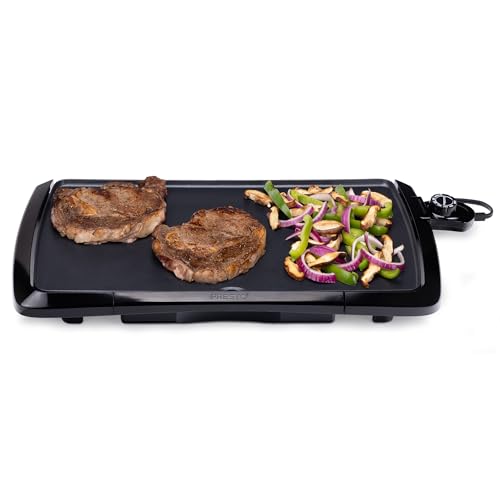 Electric Griddle with Nonstick Ceramic Surface - Cool Touch, 20-Inch, Nonstick, Electric