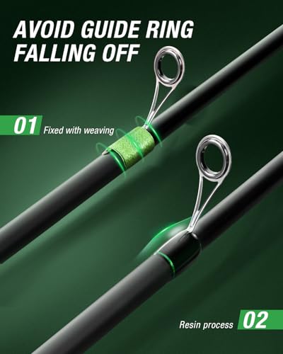 Ghosthorn 6ft Telescopic Spinning Fishing Rod & Reel Combo with Carry Case 2-Pack